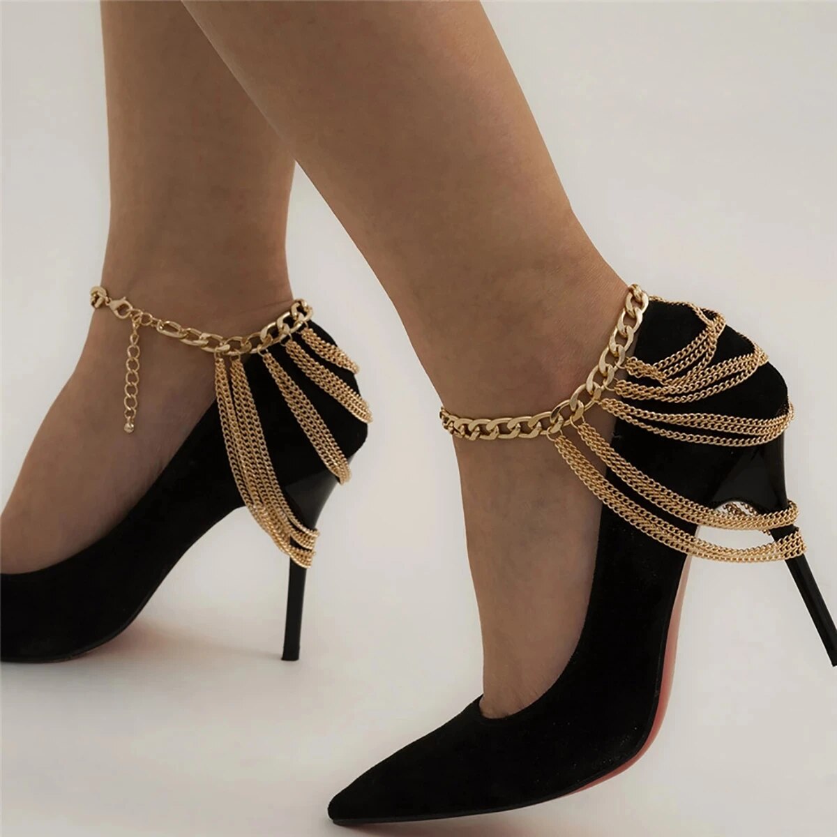 High Heel Shoe Charm Anklet for Women